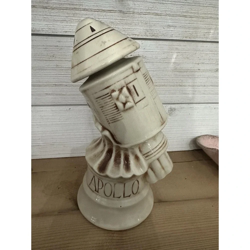 Vintage 1968 McCoy Apollo Decanter Tom Sims NASA Space Program Barware Empty
